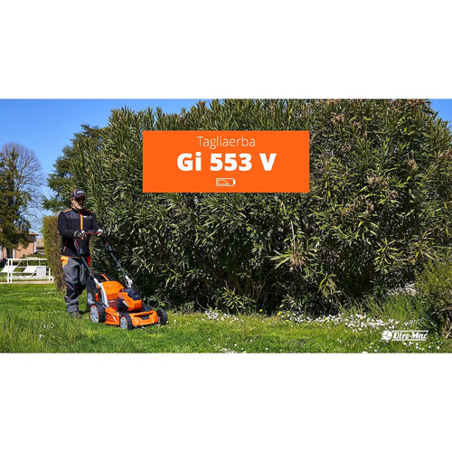 Cortacésped Oleo-Mac G 553 V + Batería Bi 580 + Cargador CRG 520